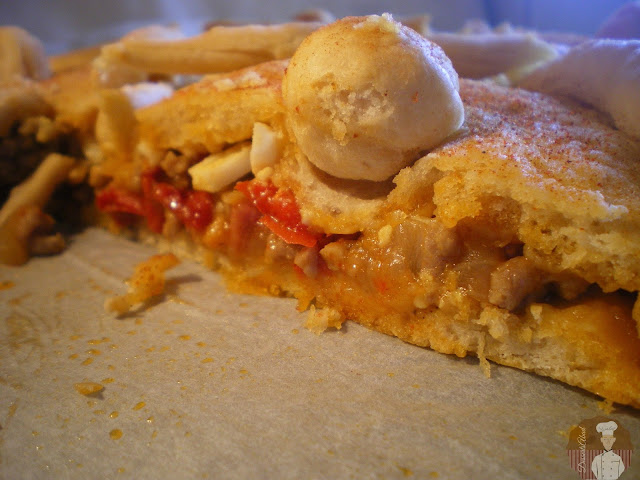 Empanada gallega de carne y pimientos