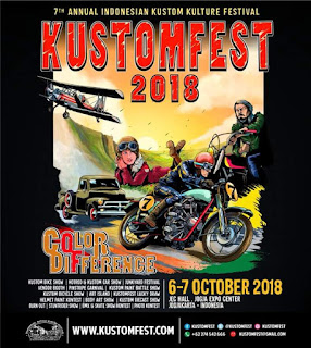  “Kustomfest 2018 - Color of Difference”, 6-7 Oktober 2018, JEC Hall, Yogyakarta, Indonesia.