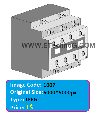 electrical contactor illustration image, contactor diagram, contactor image, contactor photos