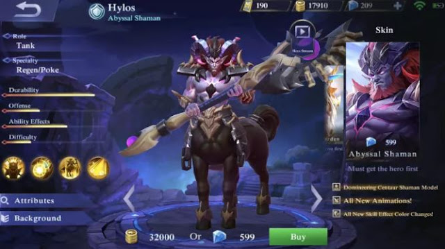 Build item gear Hylos terkuat di Mobile Legends