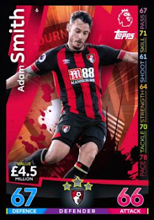 Match Attax 2018-2019 AFC Bournemouth Set Premier League