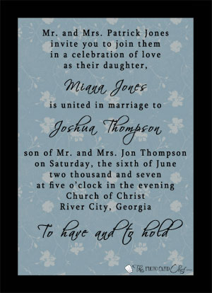 christian wedding invitations card