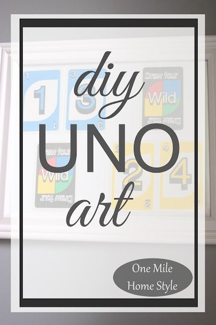 DIY UNO Card Game Art - One Mile Home Style