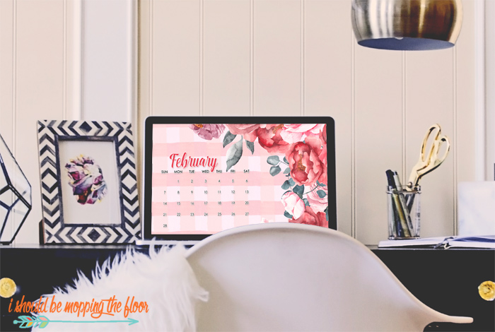 Free February Wallpaper Calendar