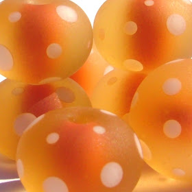 Etched Lampwork Glass Beads