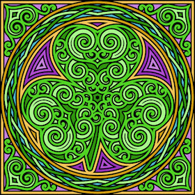 Shamrock coloring page- blank available in jpg and png format