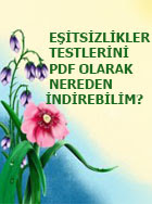  EŞİTSİZLİKLER TESTLERİNİ PDF OLARAK NEREDEN İNDİREBİLİM?