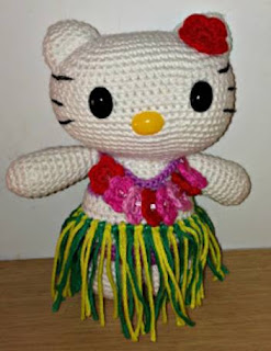 PATRON GRATIS HELLO KITTY HAWAIANA AMIGURUMI 1289