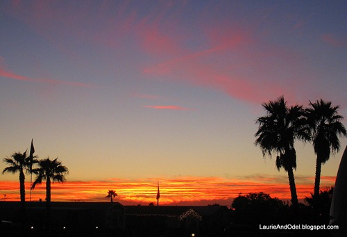 Christmas sunset in Yuma