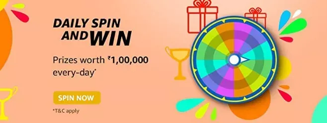 Amazon Daily Spin and Win 