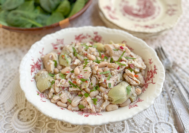 Food Lust People Love: This tasty Artichoke Tuna Bean Salad is easy to toss together but it’s full of flavor and makes a wonderful starter or light meal.