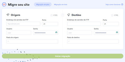 como migrar site