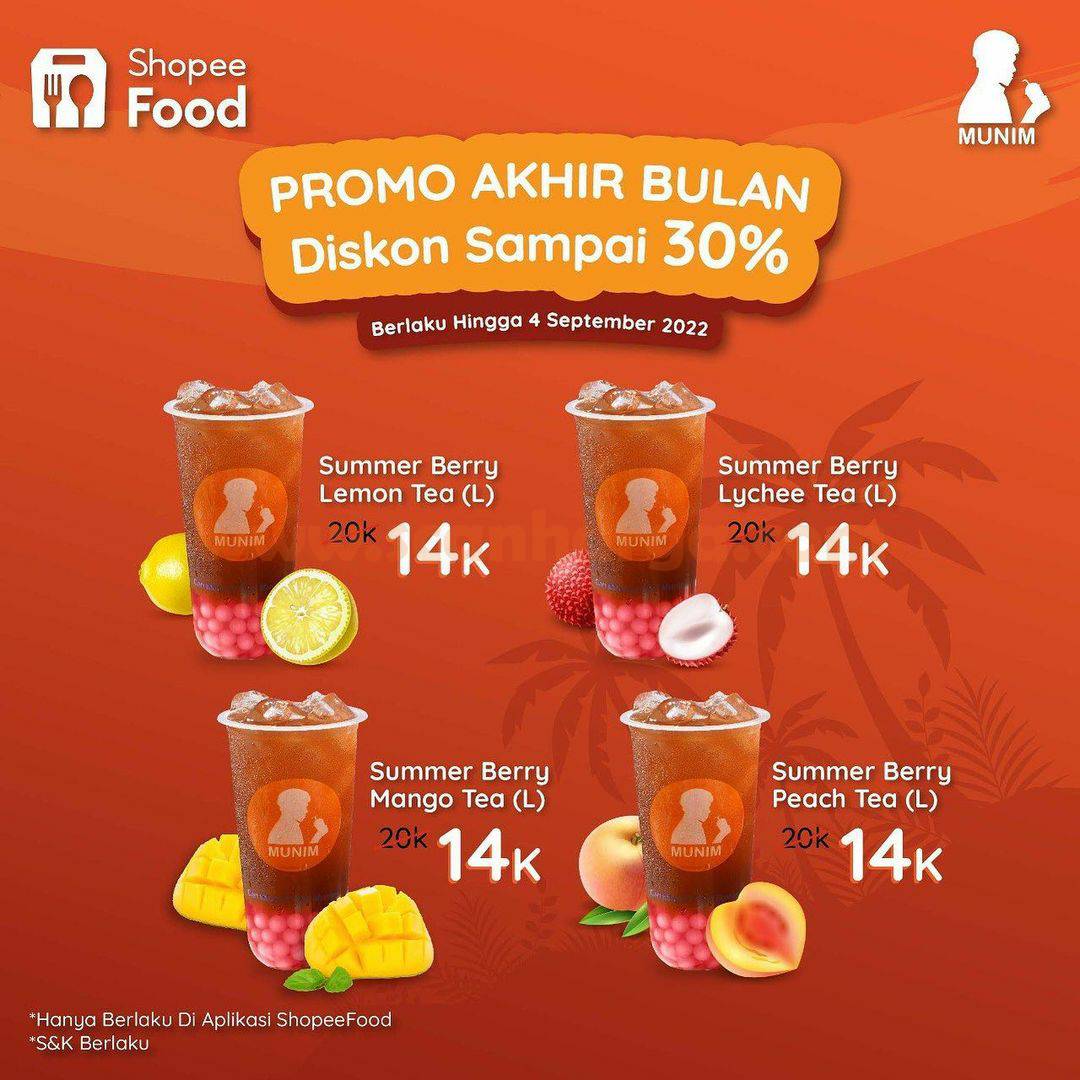 MUNIM Promo Summer Series DISKON 30% via SHOPEEFOOD*