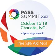 Speaking at PASS Summit 2013