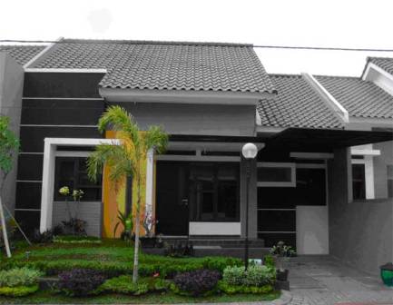 Desain rumah minimalis modern 1 lantai type 45