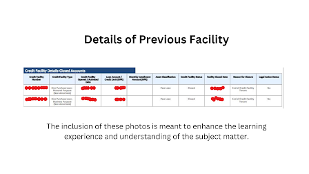 Details of previous credit facility