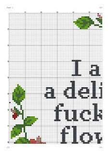 Delicate fucking flower cross stitch pattern - Tango Stitch