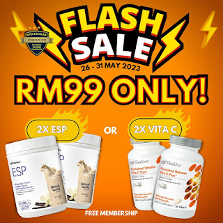 Flash Sale ESP Shaklee dan Vita-C Plus Duo Harga Ahli RM99