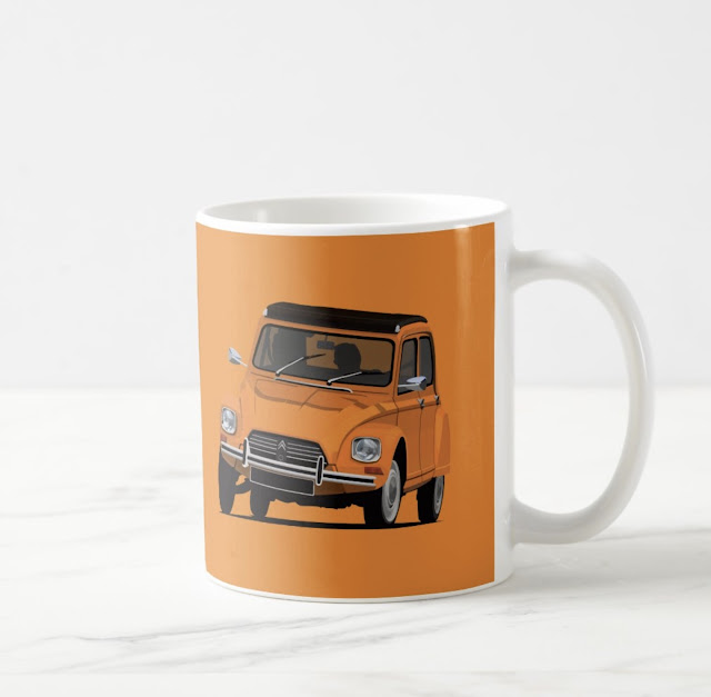 Customizable Citroën Dyane coffee mugs