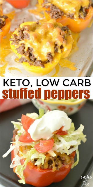 Taco Stuffed Peppers (Keto, Low Carb)