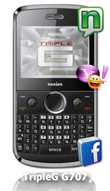 Harga Nexian TripleG G707 Spesifikasi dan Fitur