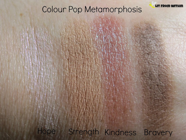 Colour Pop Metamorphosis swatches