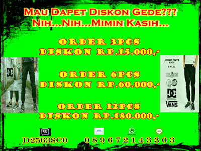 diskon celana jogger murah bandung