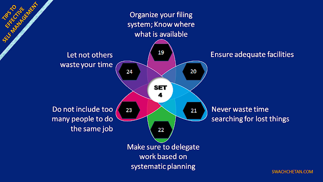 Tips for Effective Self-Management -- Set 4