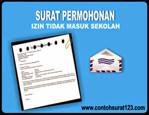 Gambar Contoh Surat Permohonan Izin Tidak Masuk Sekolah