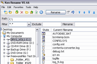 Ken Rename Free Multi-file Rename Utility
