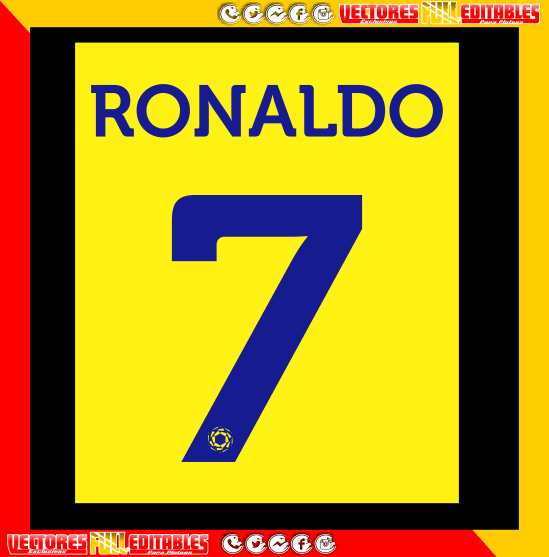 Cristiano Ronaldo Al-Nassr Diseños editable