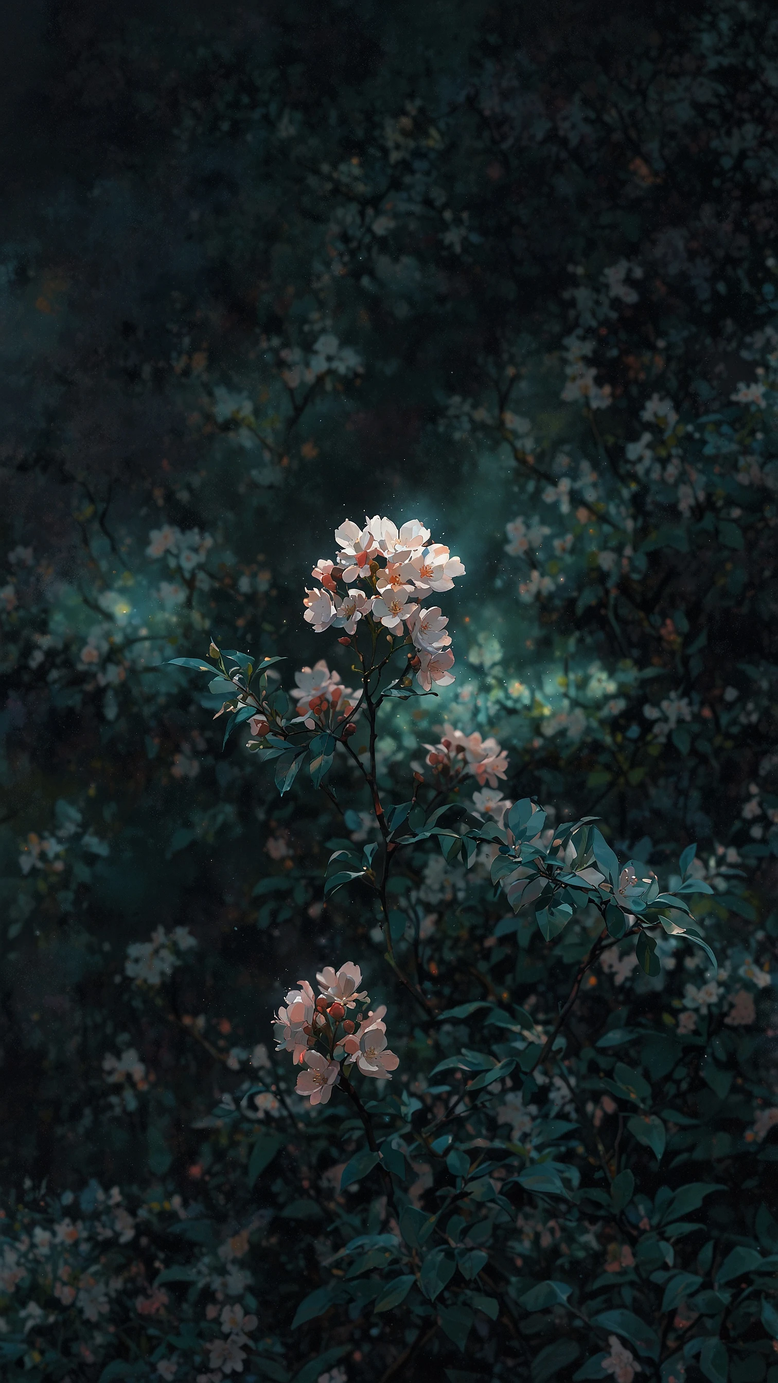 Elegant white flower against dark background 4K wallpaper