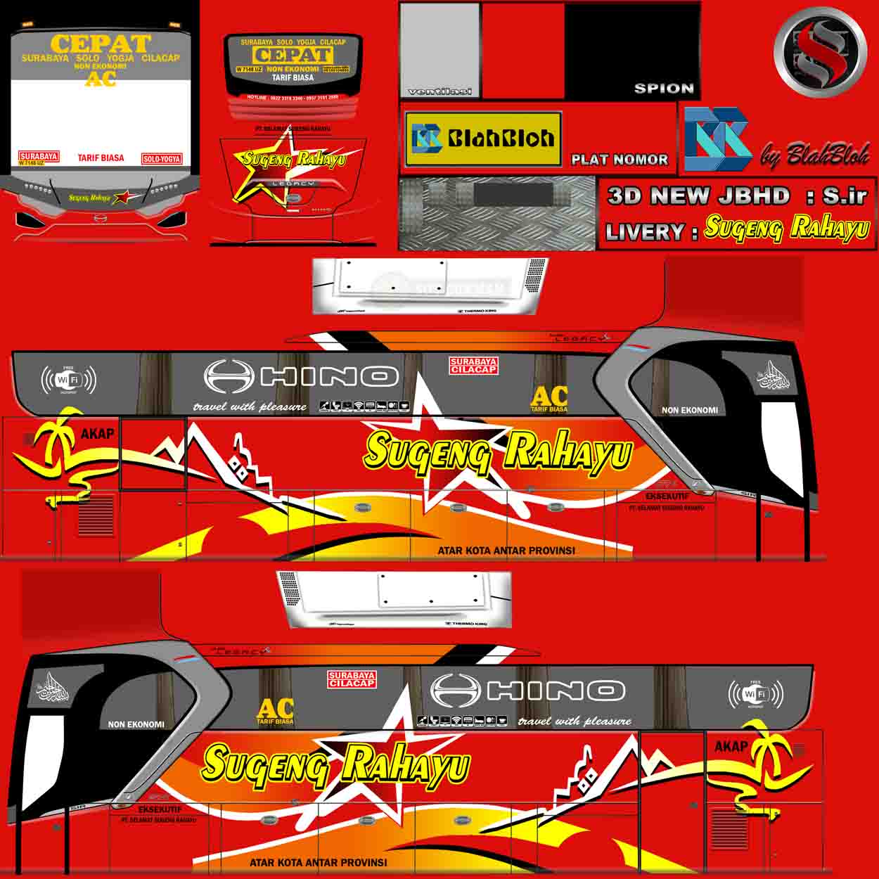 livery bussid hd sugeng rahayu golden star