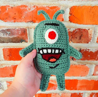 PATRON GRATIS PLANKTON | BOB ESPONJA AMIGURUMI 52948