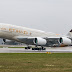 Etihad Airbus A380-800 Takeoff at Hamburg Airport