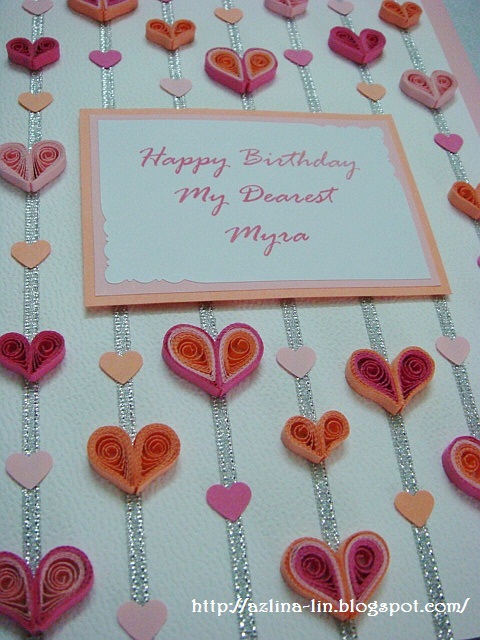 birthday greetings cards. Love themed irthday card