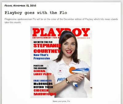 Flo in Playboy 3 years on