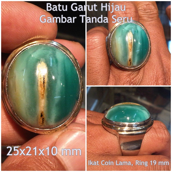 Lapak Batu Antik LBA AG175 SOLD Batu Garut Hijau 