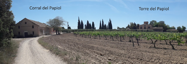 BANYERES DEL PENEDÈS CASTELL DE BANYERES - ERMITA DE LA MARE DE DÉU DELS ARQUETS - LLEGER - ERMITA SANT PONÇ; Corral del Papiol al Camí de Lleger al Papiol