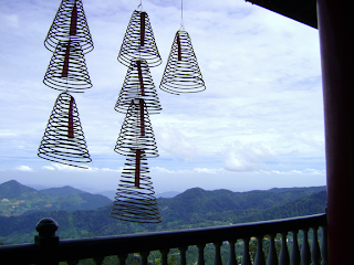 Coiled incense hanging outside Chin Swee Temple Genting Highlands