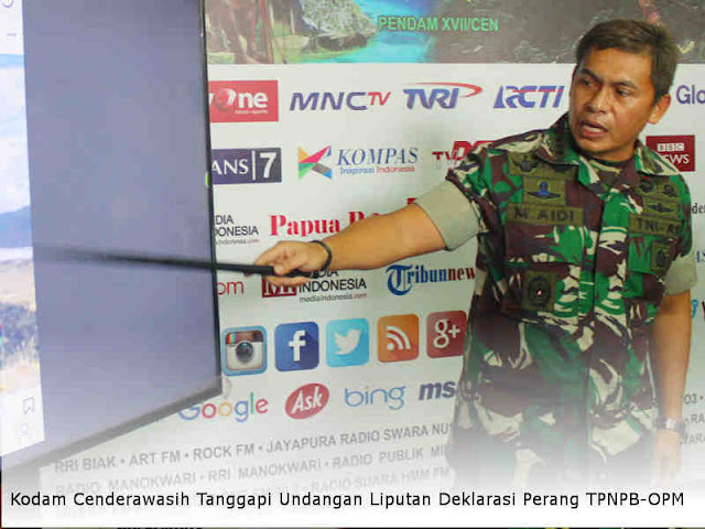 Kodam Cenderawasih Tanggapi Undangan Liputan Deklarasi Perang TPNPB-OPM