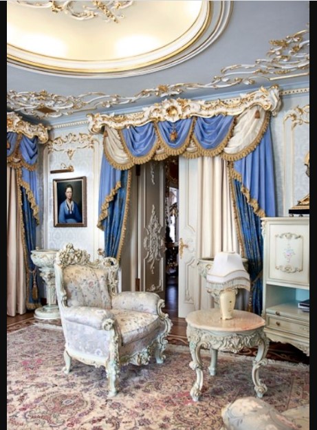 French Furniture Interior Design wuth rococo living room