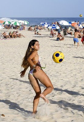 women beach football