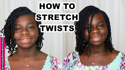 How To Stretch Twists On Natural Hair in MINUTES