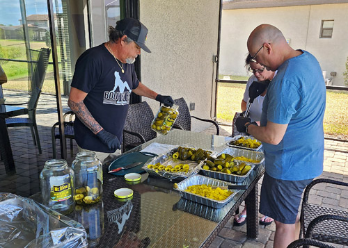 First place pickle recipe at 2023 Chain of Lakes Eggfest grilling food festival Mount Olive Pickles