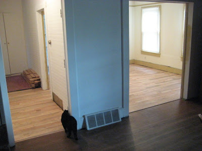 A view of both dining room & hallway