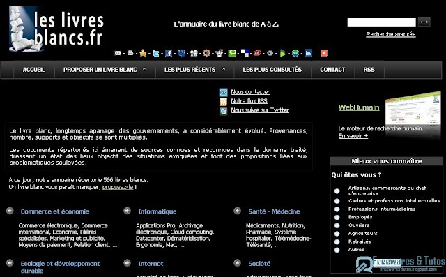 Le site du jour : LesLivresBlancs.fr