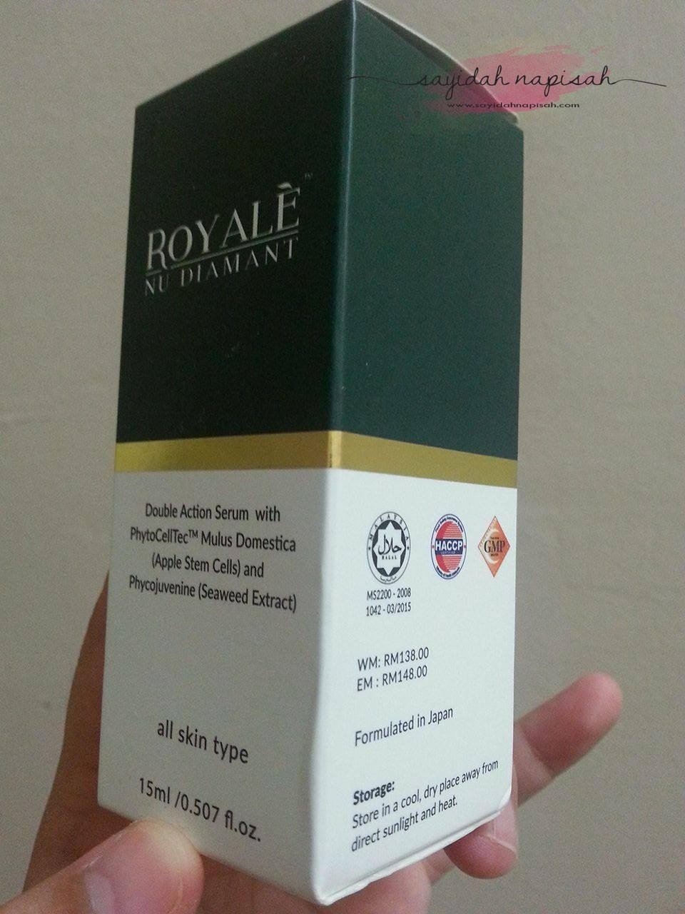 Royale Nu Diamant Serum Plus+ : Produk Terbaik Merawat Jeragat