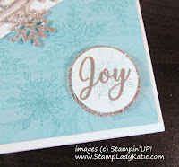 Closeup of the sentiment from Stampin'UP!'s Snow is Glistening Stamp Set