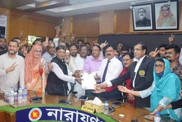 মনোনয়নপত্র জমা দিলেন চন্দল শীল